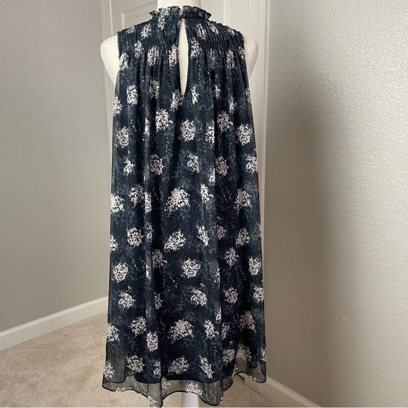 Joie Thelen Mini Swing Dress Baltic Print JE6000PR Sz S - Picture 2 of 11